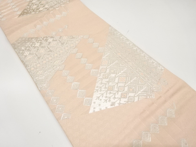 JAPANESE KIMONO / ANTIQUE FUKURO OBI / SILK / WOVEN SARASA PATTERN